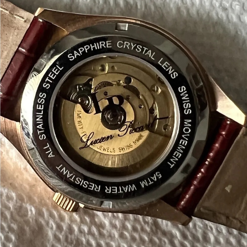 Lucien Picard Mens Rose Gold Swiss Automatic watch